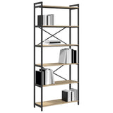 Bookshelf Sonoma Oak 80 x 30 x 189.5 cm Engineered Wood 868408