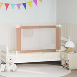 10218 Toddler Safety Bed Rail Taupe 120x25 cm Fabric