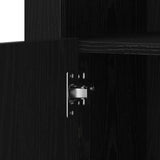 LED Sideboard 2 pcs Black Oak 41 x 37 x 67 cm Engineered Wood 863023