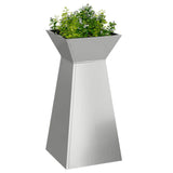 Pillar Planter Silver 35 x 35 x 73 cm 873848