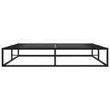 Bed Frame without Mattress Black Metal 180x200 cm Super King 324790