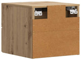 Wall-Mounted Bedside Cabinet 2 pcs Artisan Oak Engineered Wood 898654