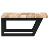 Basin Shelf Wall Mounted Steel and Solid Wood Acacia 3302763
