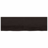 Bathroom Countertop Dark Brown 200x60x cm Treated Solid Wood 3156271