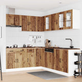 11 Piece Kitchen Cabinet Set "Lucca" Old Wood Engineered Wood 3314929