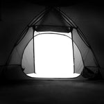 ZNTS Camping Tent Dome 2-Person White Blackout Fabric Waterproof 94326