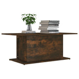 Coffee Table Smoked Oak 102x55.5x40 cm Engineered Wood 813092