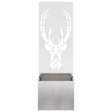 Garden Privacy Screen Sliver 50 x 150 cm Stainless steel 876487