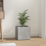 Planter Box Concrete Grey 40x40x40 cm Engineered Wood 808796