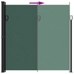 ZNTS Retractable Side Awning Dark Green 200x600 cm 4004560