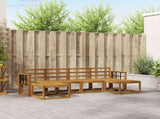 Outdoor Sofa Set 6 pcs Natural Engineered Wood 3366787