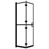 Folding Shower Enclosure ESG 80x140 cm Black 150818