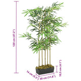 Artificial Bamboo Tree 730 Leaves 120 cm Green 358989