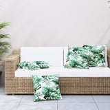 Sofa Cushions 4 pcs Leaf Pattern 50x50 cm Fabric 360393