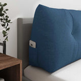 Back Pillow Blue 180 x 24 x 50 cm Fabric 42014565