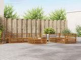Outdoor Sofa Set 6 pcs Natural Solid Acacia Wood 3372999