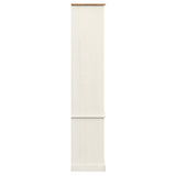 Glass Display Cabinet VIGO White 85x35x170 cm Solid Wood Pine 353194