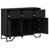 Sideboard with Drawer Black Oak 97 x 32.5 x 74.5 cm 868778