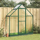 Greenhouse with Base Frame Green 169x58x202 cm Aluminium 4005820