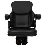 Tractor Seat with Suspension Black 60 x 58 x 72 cm 42008361