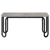 Coffee Table Concrete Grey 100 x 50 x 45 cm Engineered Wood 8007725