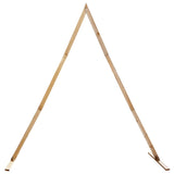 Wedding Arch Light Brown 202 x 95 x 254 cm Solid Pine Wood 42019396