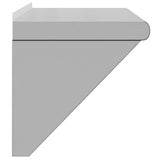 Wall Shelf 75x30x31 cm Silver Stainless Steel 30275