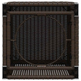 Propane Tank Cover Table Brown 40x40x60 cm Poly Rattan 366295