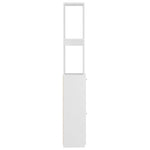 Bathroom Cabinet White 25x26.5x170 cm Engineered Wood 808431