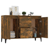Sideboard Smoked Oak 102x35x70 cm Engineered Wood 815165