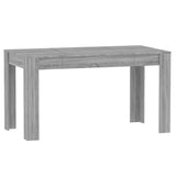 ZNTS Dining Table Grey Sonoma 140x74.5x76 cm Engineered Wood 815199