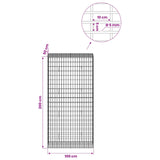 Gabion with 5 mm Wire and 5x10 cm Mesh 100x50x200 cm 3464780