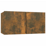 7 Piece TV Cabinet Set Smoked Oak Engineered Wood 3120311