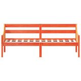 Day Bed without Mattress Wax Brown 90x190 cm Single Solid Wood Pine 842841