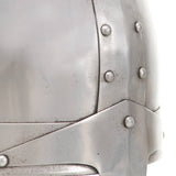 Medieval Knight Helmet Antique Replica LARP Silver Steel 286216