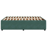 Bed Frame without Mattress Dark Green 140x200 cm Velvet 3285015