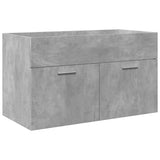 Bathroom Sink Cabinet with Built-in Basin Concrete Grey 3324859