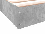 Floor Bed Frame Concrete Grey 80 x 200 cm Engineered Wood 8009080