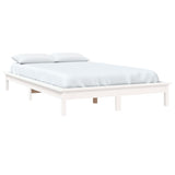820552 Bed Frame without Mattress White 160x200 cm Solid Wood