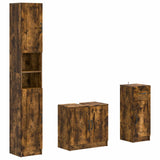 3 Piece Bathroom Cabinet Set UTRECHT Engineered Wood 3417896