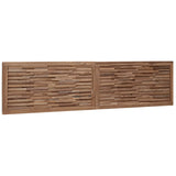 Bed Headboard Natural Solid Teak Wood 42024557