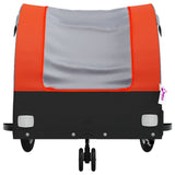 Bike Trailer Black and Orange 30 kg Iron 94138