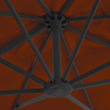Cantilever Garden Parasol with Aluminium Pole Terracotta 300x300 cm 312316