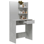 Dressing Table with Mirror Concrete Grey 74.5x40x141 cm 802808