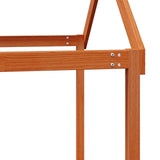 Loft Bed Frame Wax Brown 90 x 190 cm Solid Pine Wood 3422774