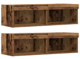 TV Cabinet Set Wall-mounted 8 pcs Old wood Engineered wood 3334386