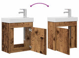 Bathroom Vanity Unit with Tap Old Wood 40.5 x 22.5 x 62 cm 889527