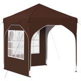 Pop-up Party Tent 192 x 192 x 245 cm Brown 42019830
