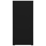 ZNTS Filing Cabinet Black 46x62x133 cm Steel 336280