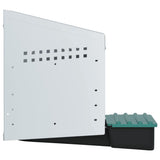 Chicken Nesting Box 1 Compartment Wall-Mounted Galvanised Steel 4104898